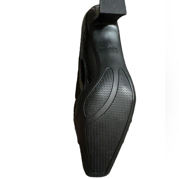 Easy Street NWOT The Waive size 9 black patent shoe with ruched bow detail. - Picture 6 of 7